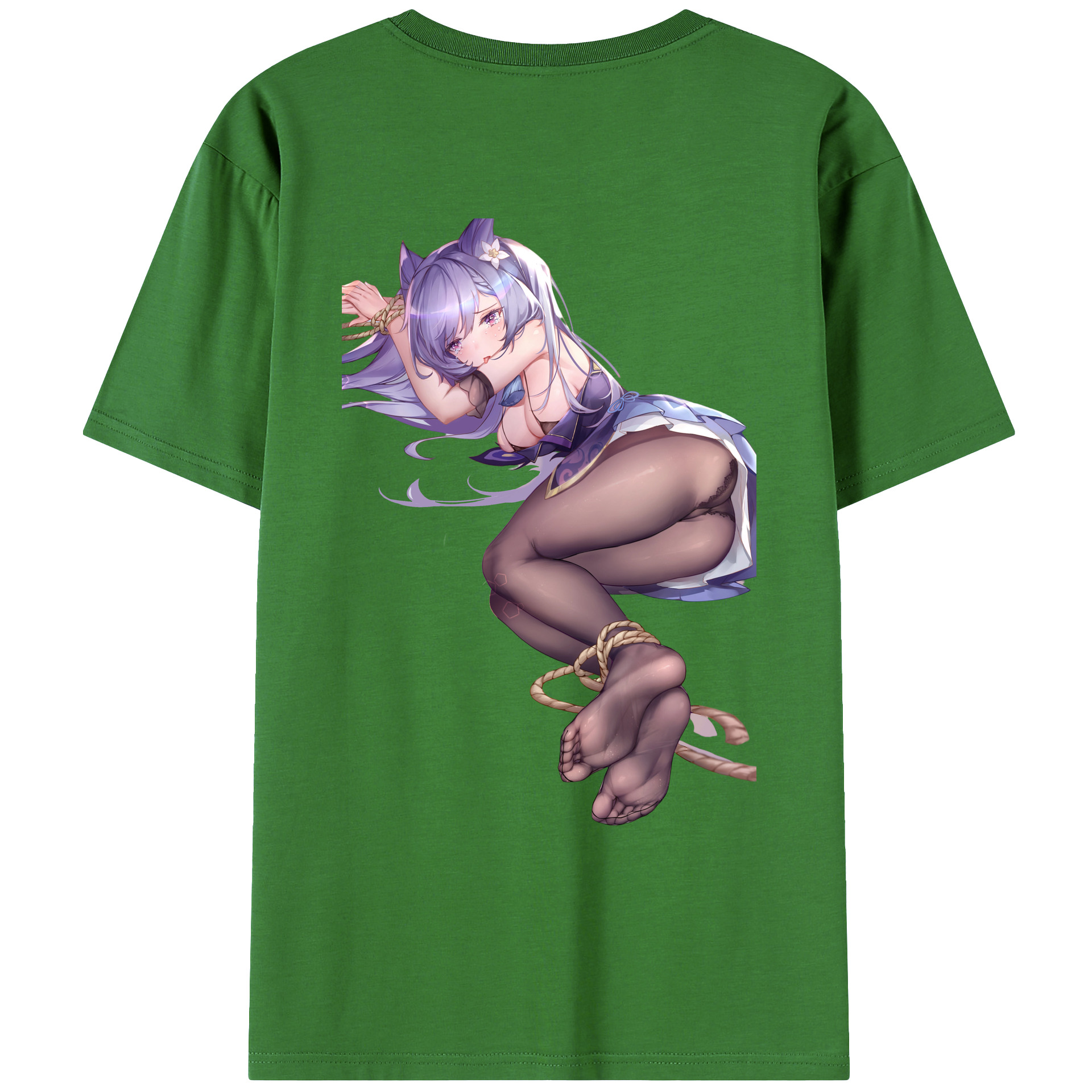 げんし神 刻晴 こくせい genshin Kokusei レディース半袖Tシャツ(バックプリント)